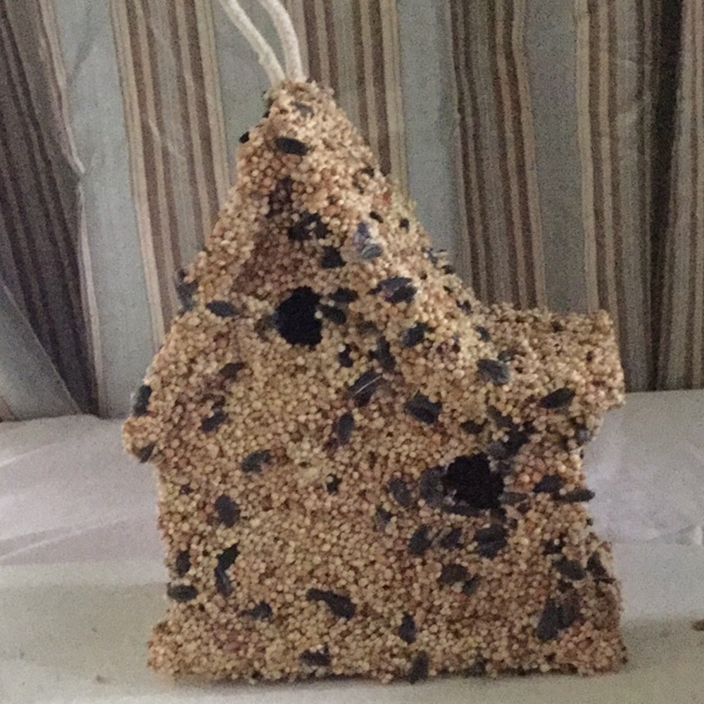BIRDSEED BIRDHOUSE - DOUBLE HOLE